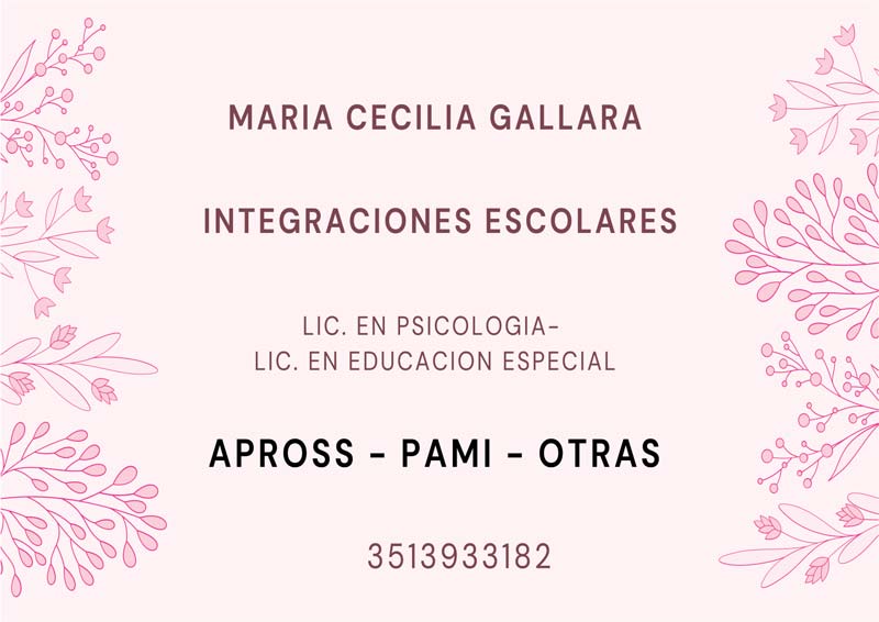Licenciada Maria Cecilia Gallara